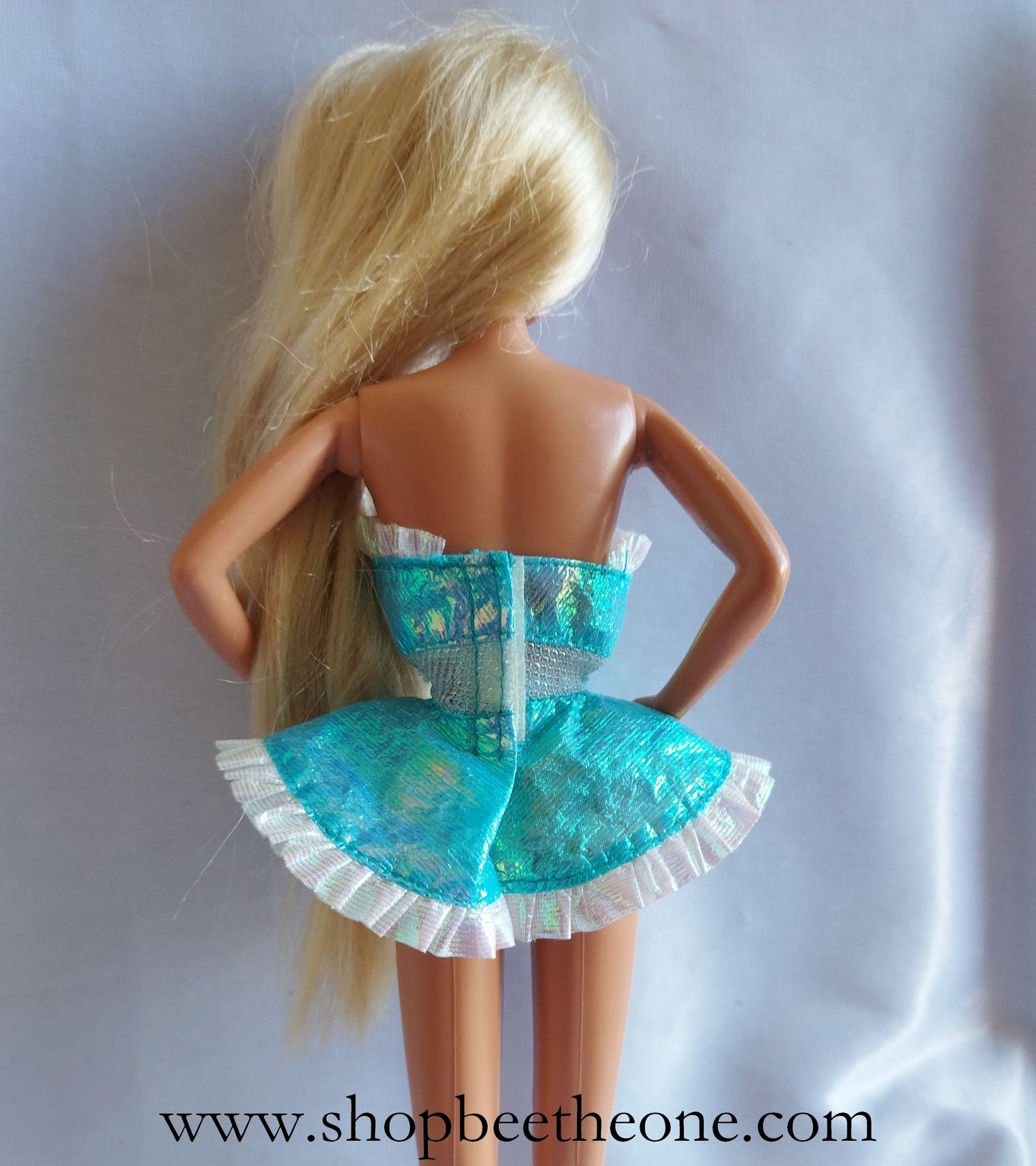 Barbie Foam'n Color (Shampoo Magic) - variante bleue - Mattel 1995 - Robe