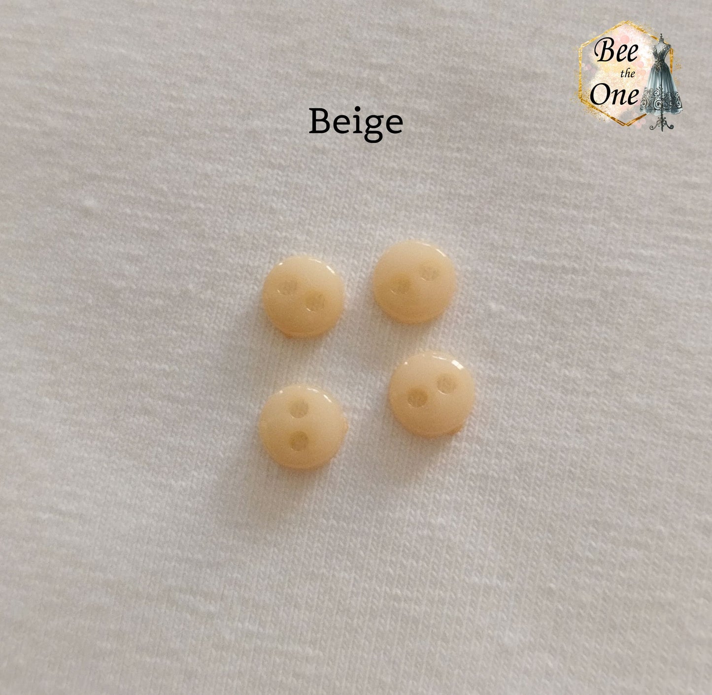 Mini Bouton Rond en plastique - 6 mm - 12 coloris disponibles
