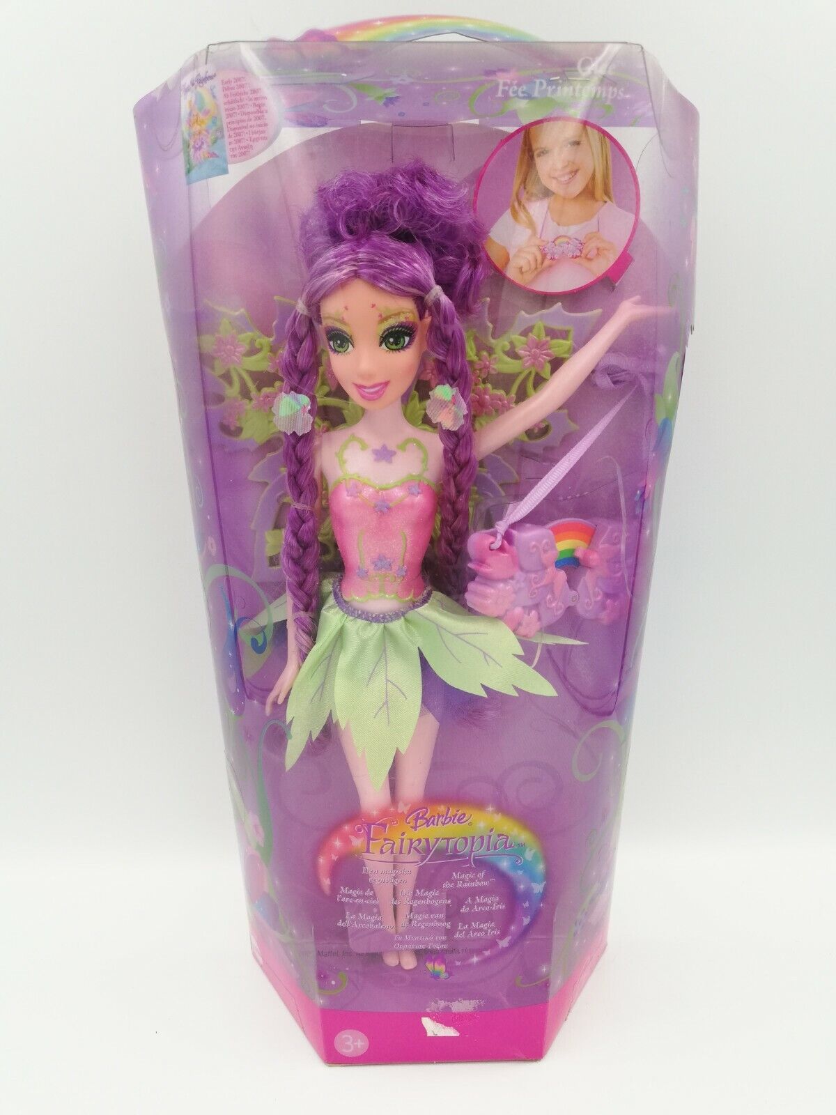 Barbie Fairytopia Magie de l'Arc-en-ciel Fée Printemps Glee - Mattel 2007 - Poupée - vêtement