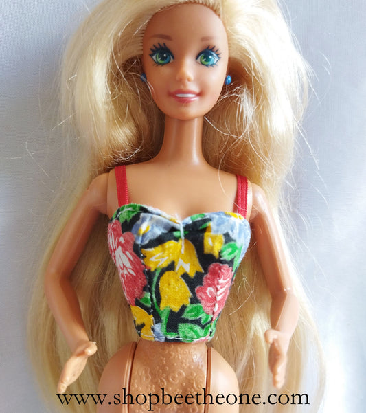 Barbie Teen Talk (Je Parle) - variante rouge/noir - Mattel 1991 - Top