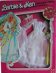 Barbie et Ken Wedding Party Fashions - Here comes the bride! - Mattel 1979 - Robe
