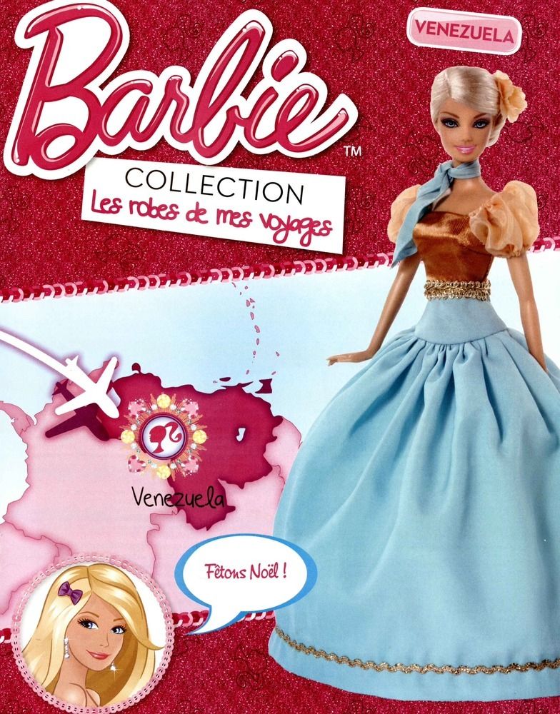 Barbie Les Robes de mes Voyages - Venezuela et Cuba - RBA 2013/2014 - Vêtements