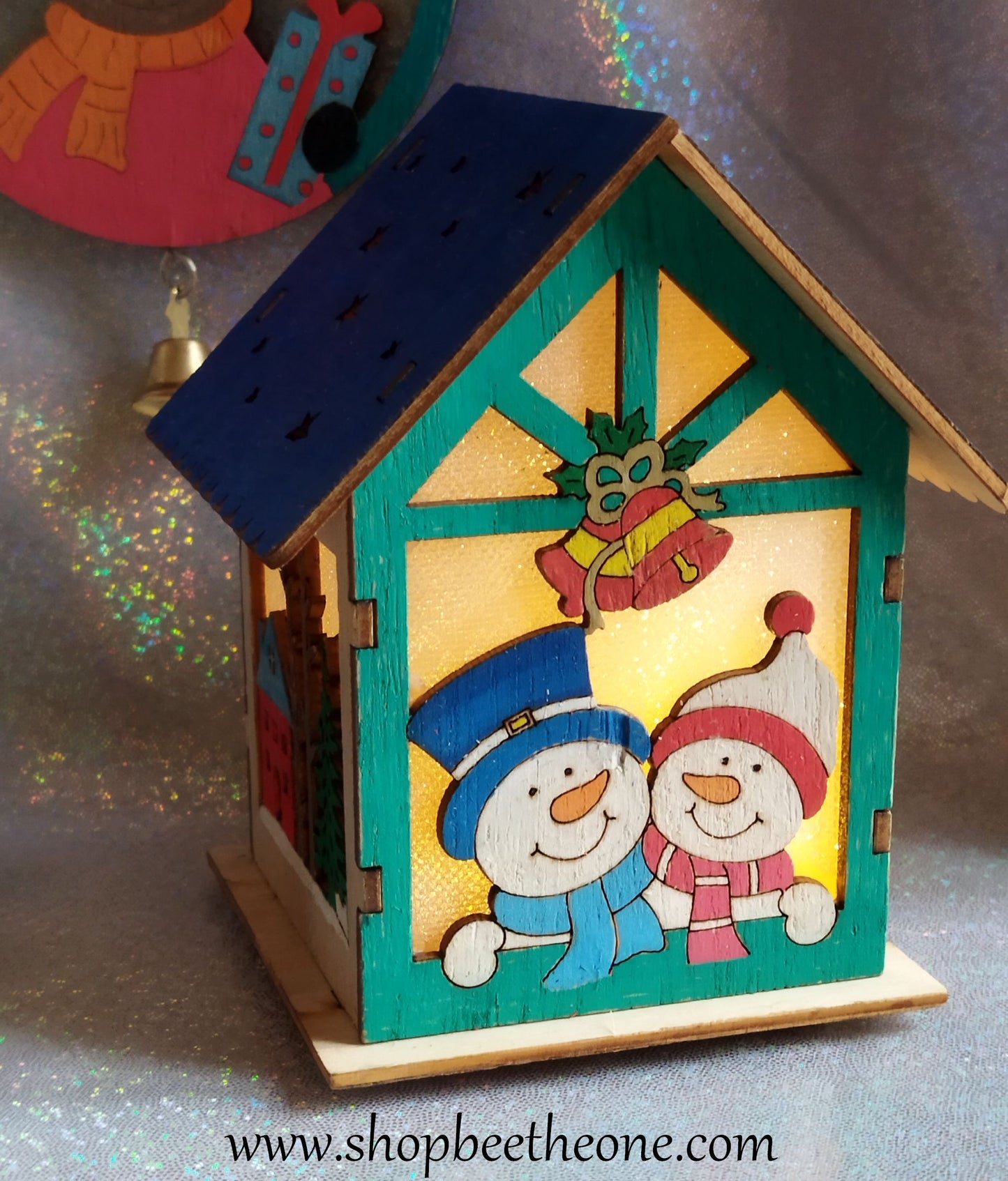 Décoration de Noël lumineuse La Maison des Bonhommes de neige - par Bee the One