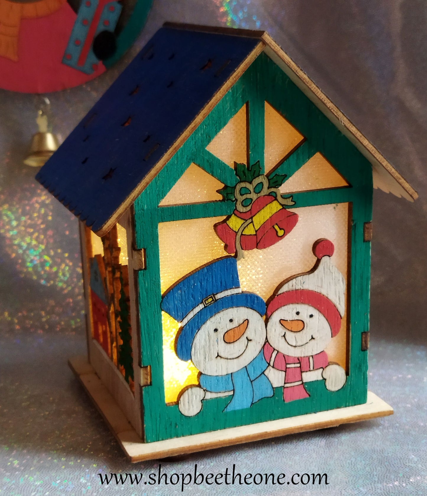Décoration de Noël lumineuse La Maison des Bonhommes de neige - par Bee the One