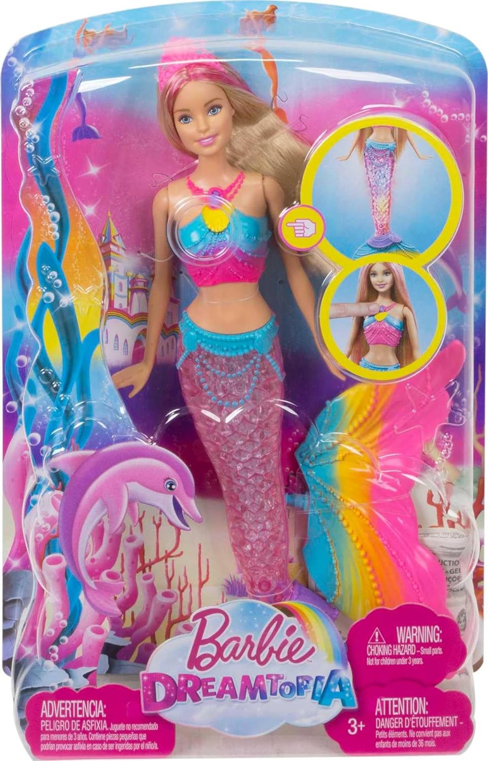 Barbie Dreamtopia Rainbow Lights Mermaid - Mattel 2015 - Poupée lumineuse
