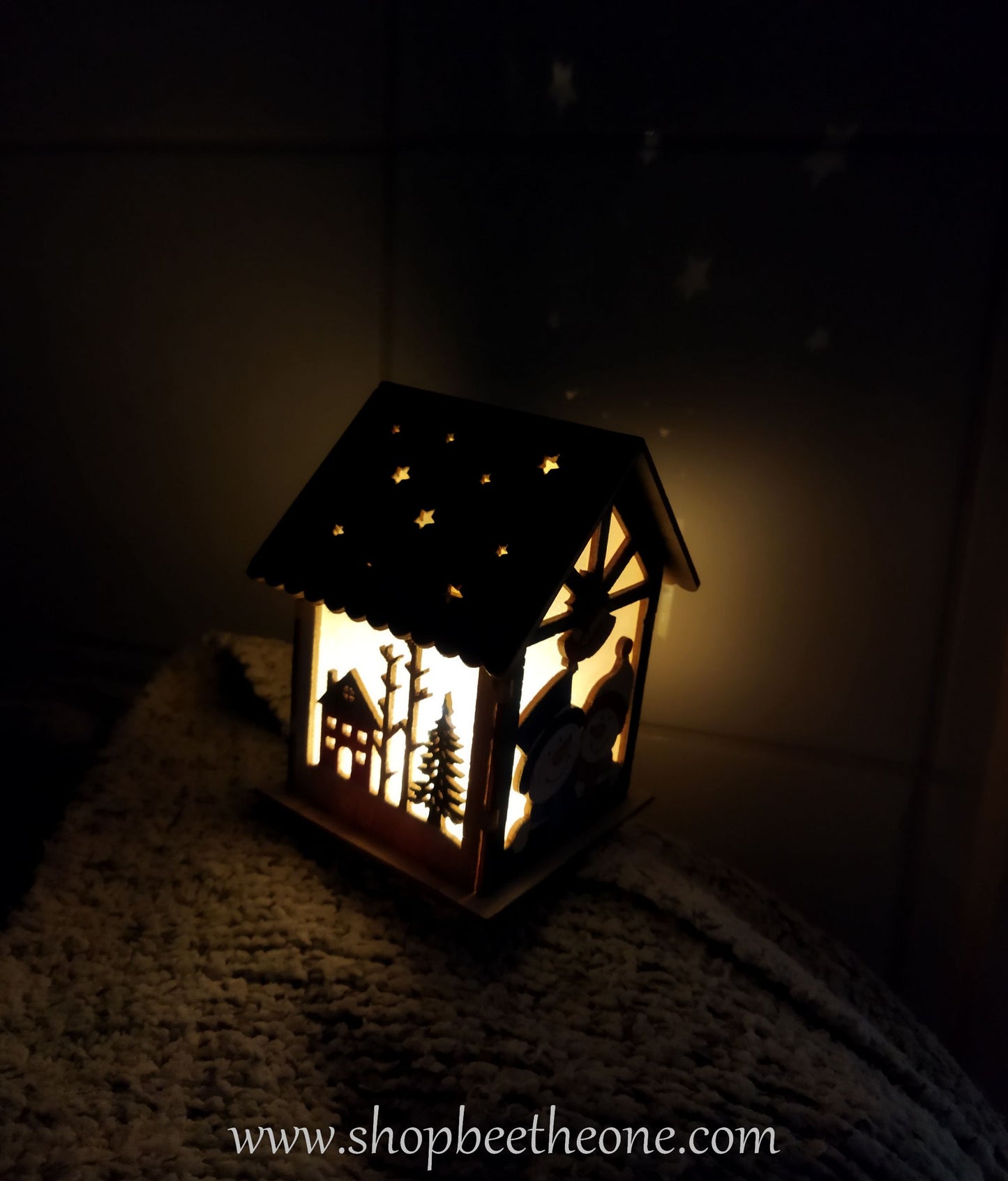 Décoration de Noël lumineuse La Maison des Bonhommes de neige - par Bee the One