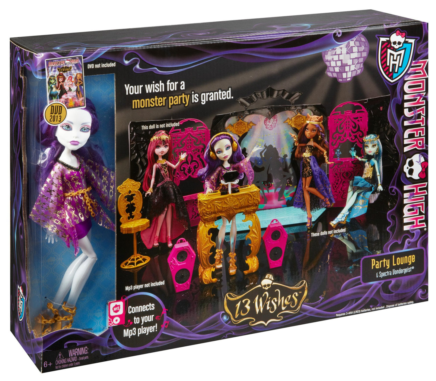 13 Wishes Party Lounge et Spectra Vondergeist - Mattel 2013 - Poupée