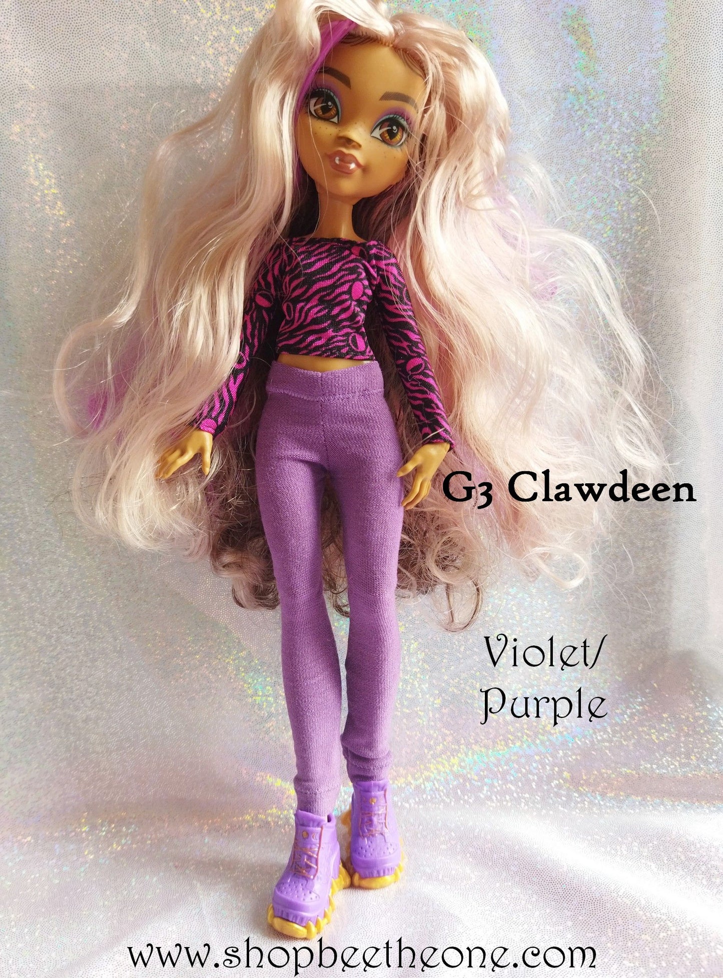 Pantalon collant leggings pour poupées Monster High - 6 tailles - 9 coloris - Collection Basics - par Bee the One