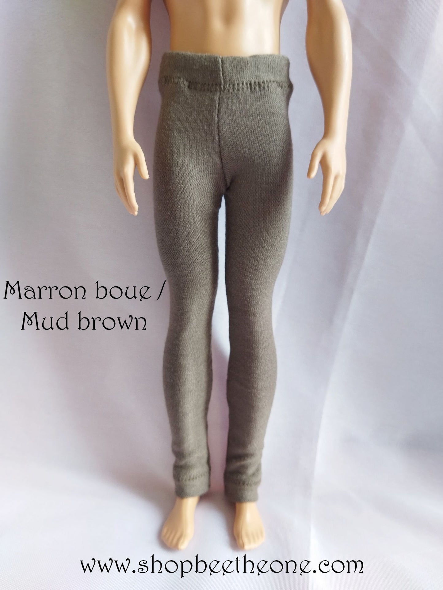 Pantalon collant leggings long pour poupées Ken - 2 couleurs - Collection Basics - par Bee the One