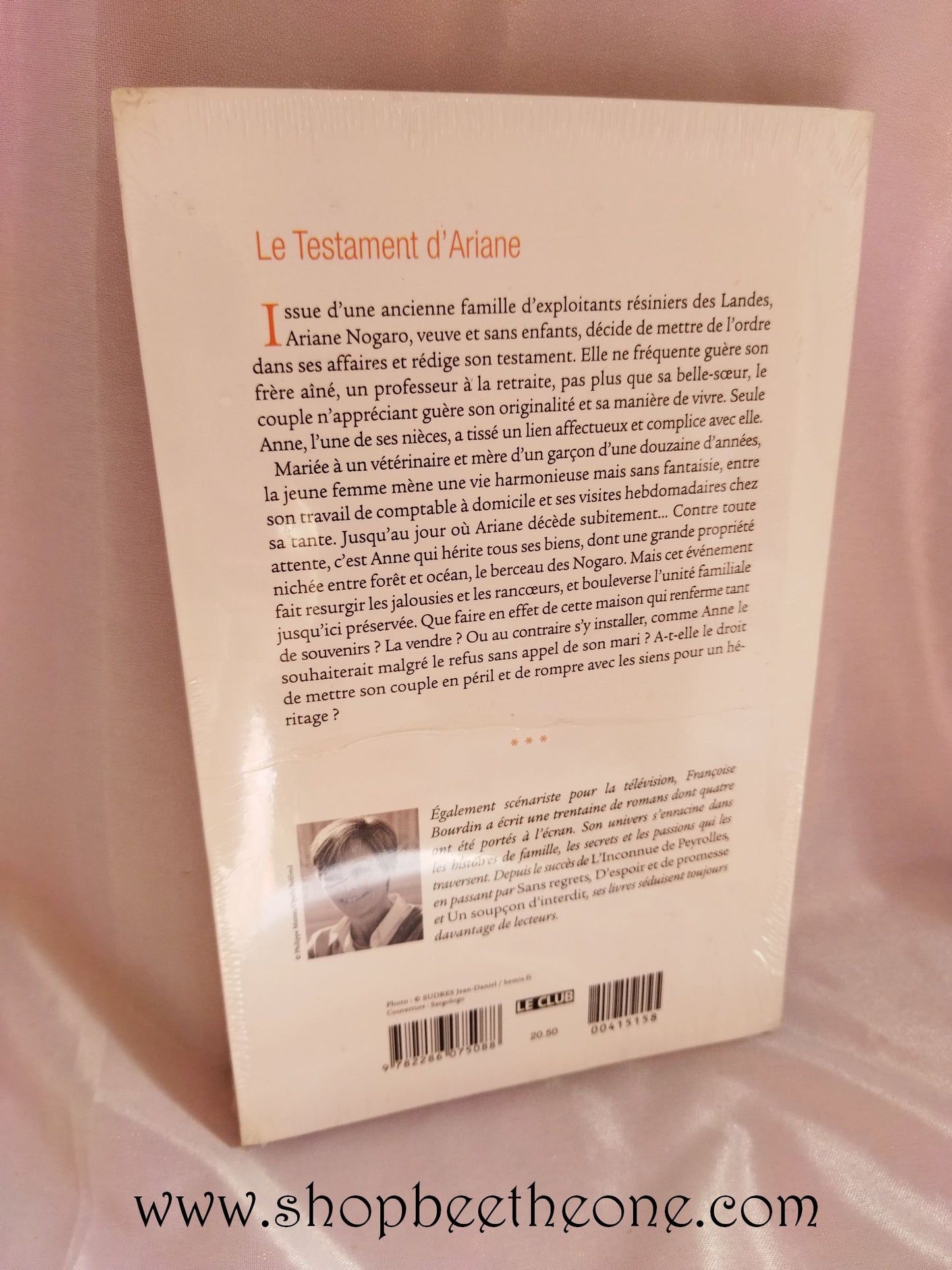 Livre roman "Le Testament d'Ariane"