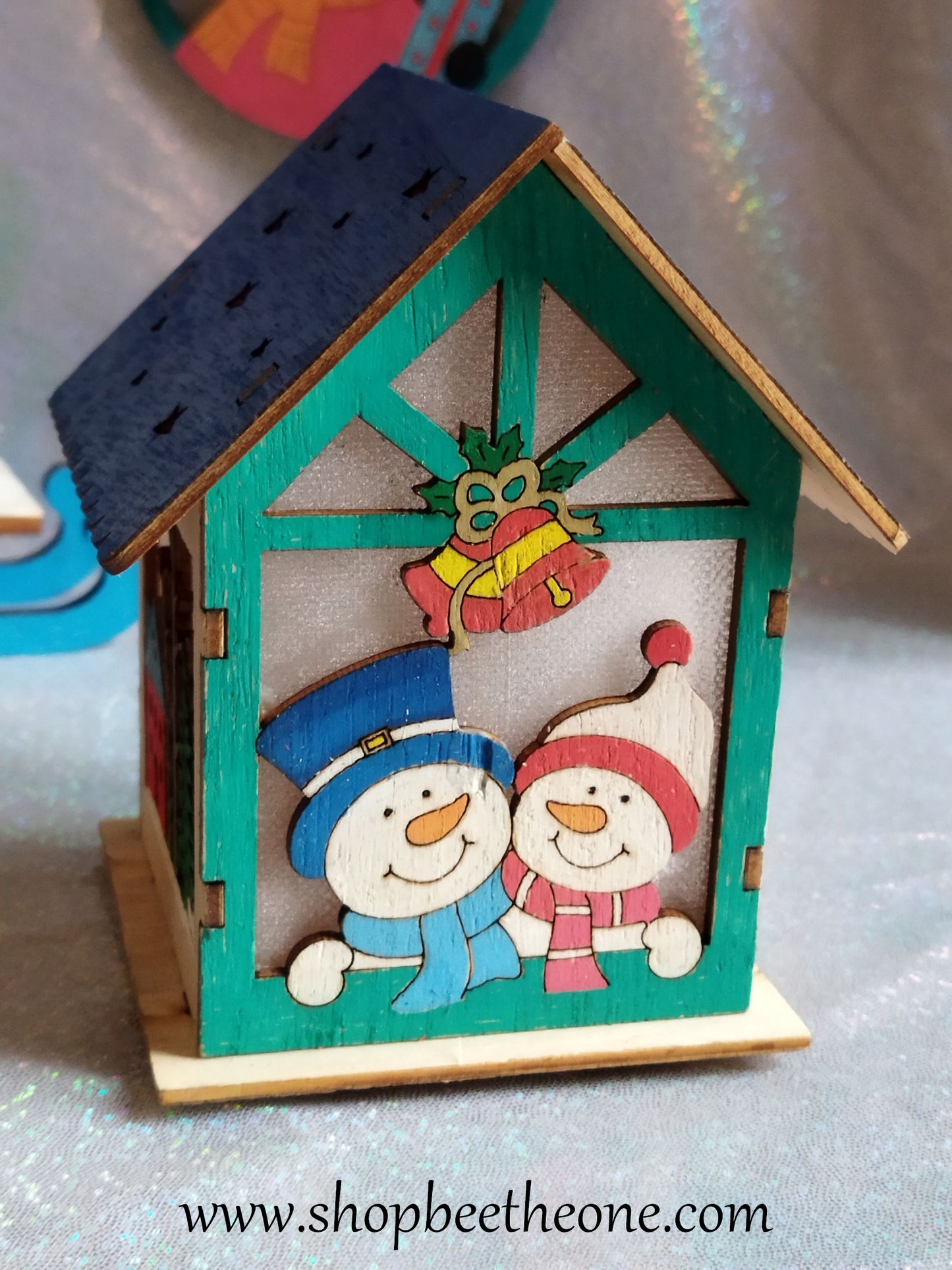 Décoration de Noël lumineuse La Maison des Bonhommes de neige - par Bee the One