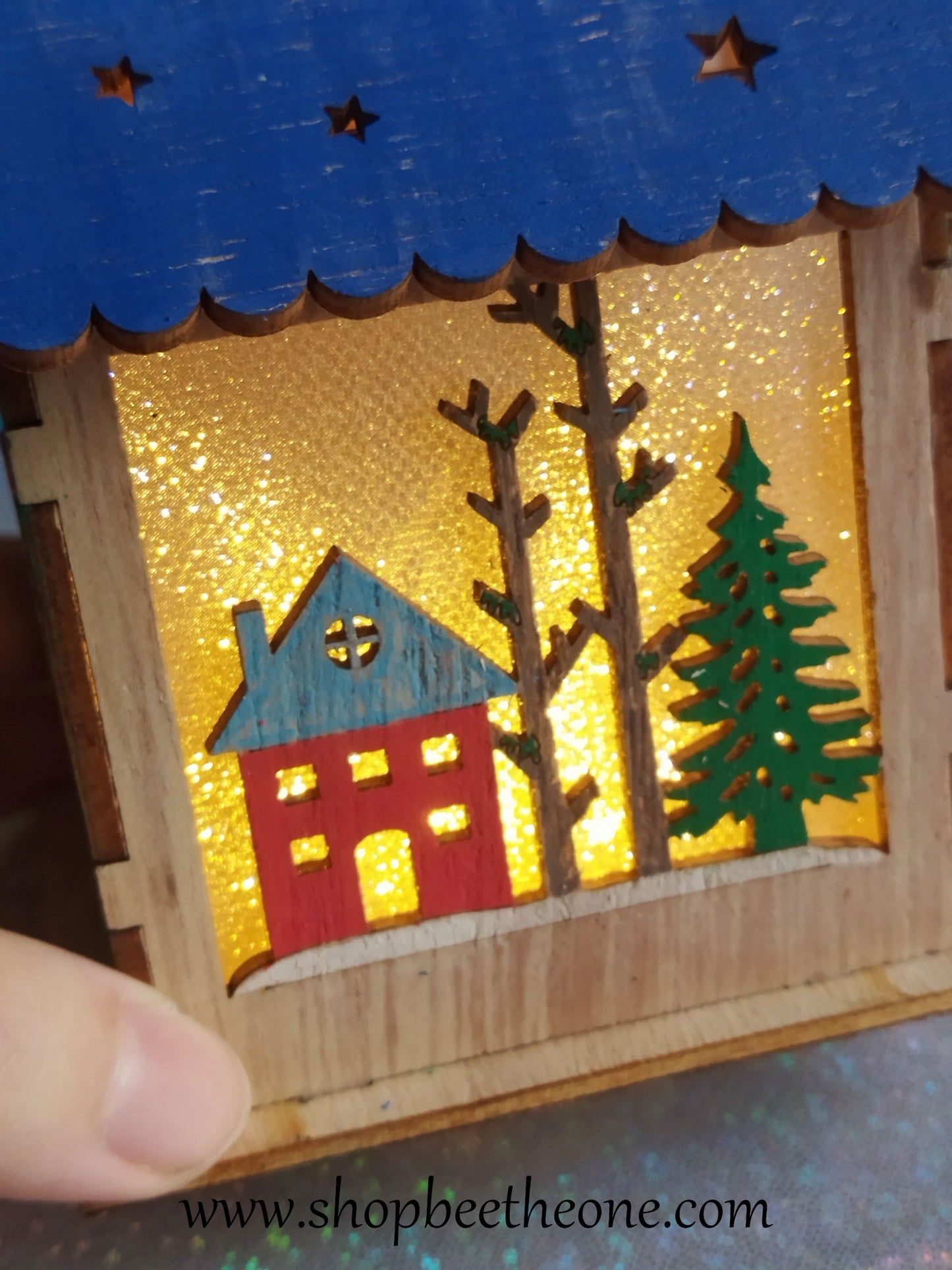 Décoration de Noël lumineuse La Maison des Bonhommes de neige - par Bee the One