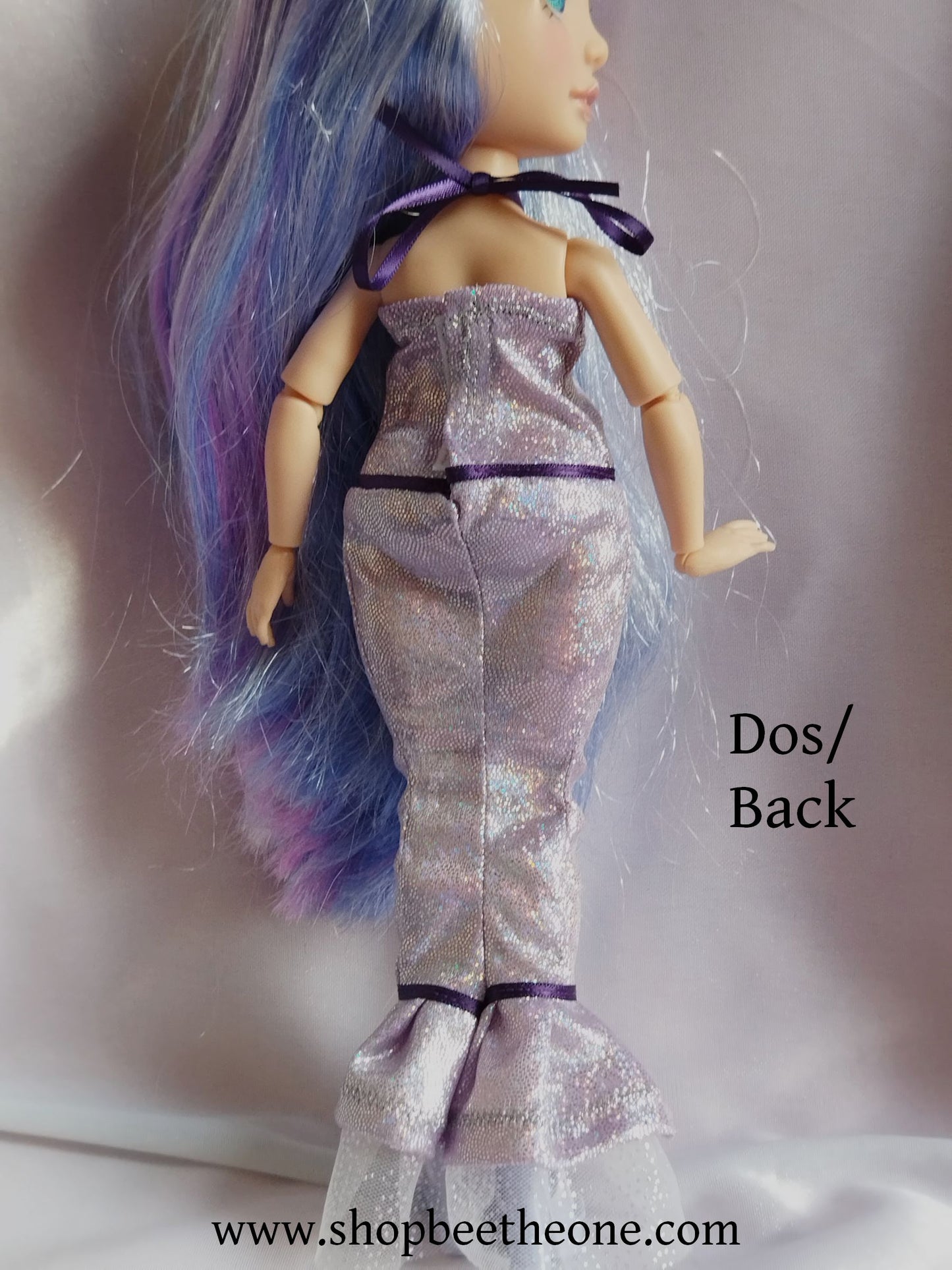 Robe de soirée fourreau sirène pour poupées Rainbow High - Collection Basics - par Bee the One