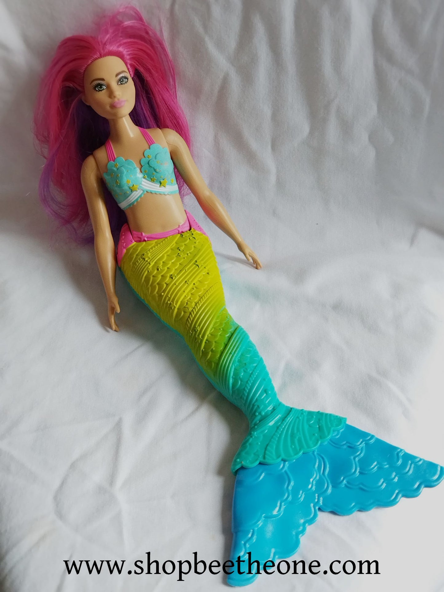 Barbie Dreamtopia Sirène Curvy Rainbow Cove FJC93 - Mattel 2018 - Poupée - Accessoire