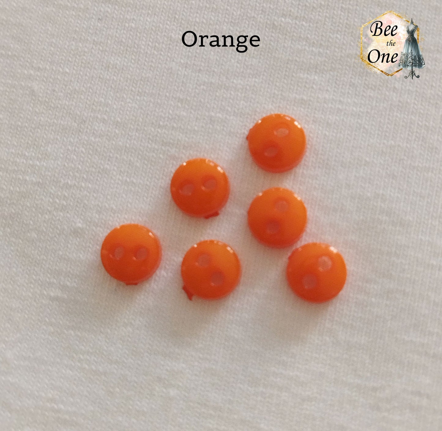 Mini Bouton Rond en plastique - 6 mm - 12 coloris disponibles