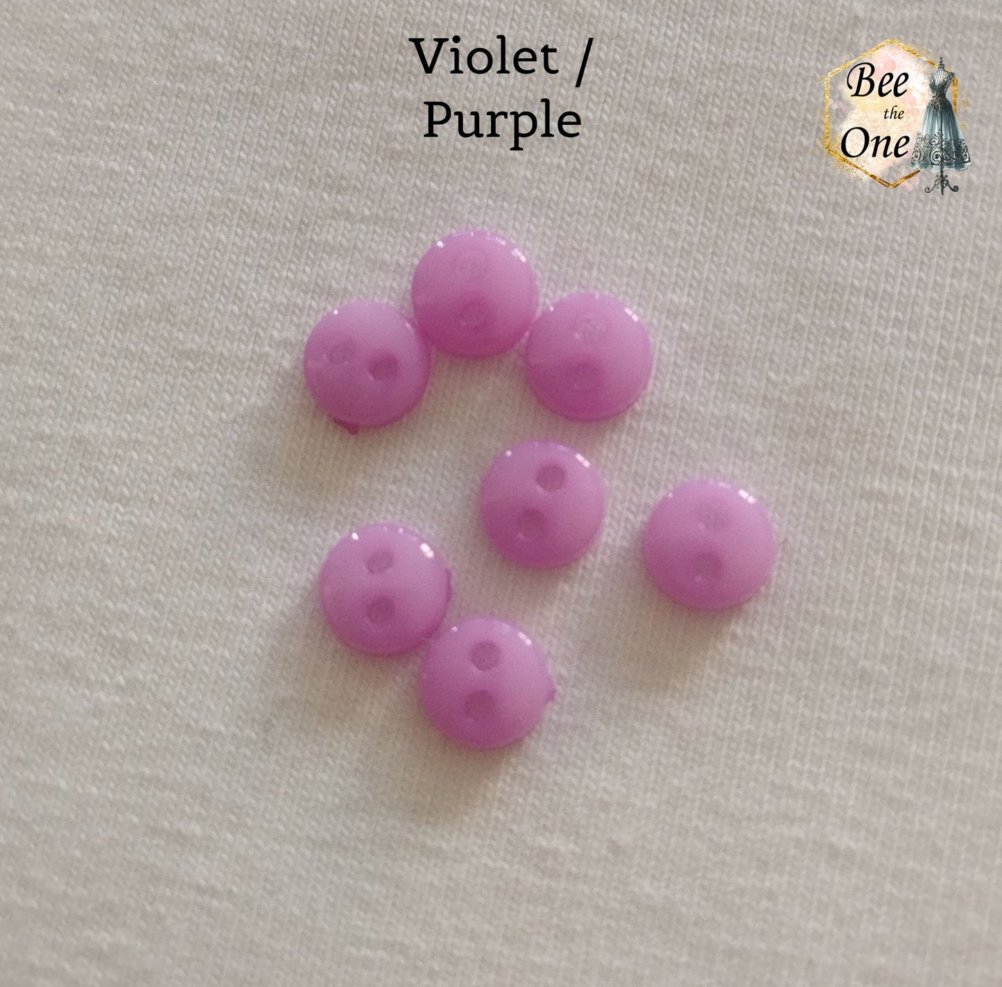 Mini Bouton Rond en plastique - 6 mm - 12 coloris disponibles