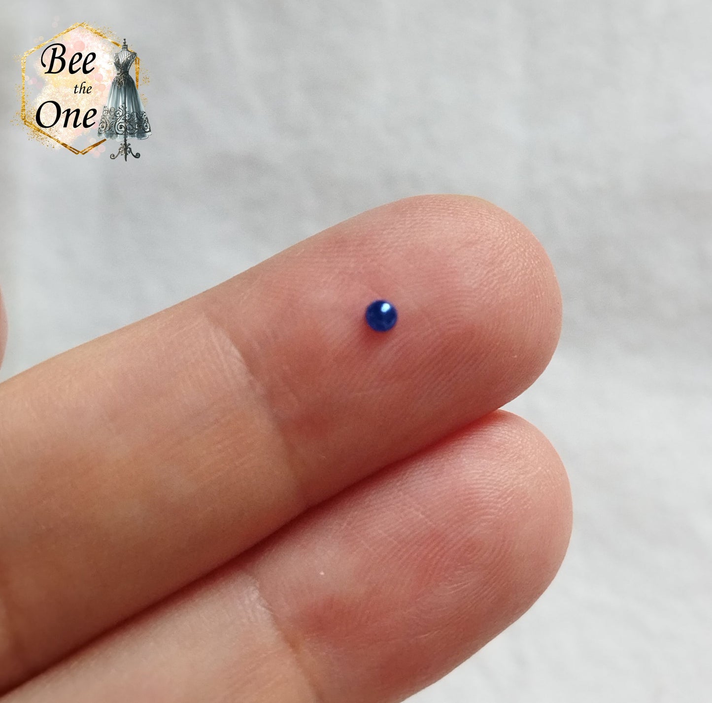 Lot de 1 g (+/- 400 pièces) Cabochons strass demi-perle rond - 2 mm - 5 coloris