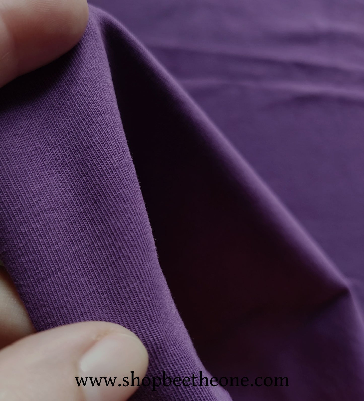 Coupons de tissu maille jersey coton stretch - violet - 25 x 25 cm ou 50 x 50 cm