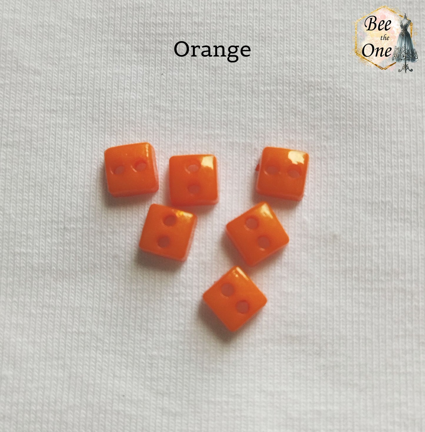 Mini Bouton Carré en plastique - 5 mm - 12 coloris disponibles