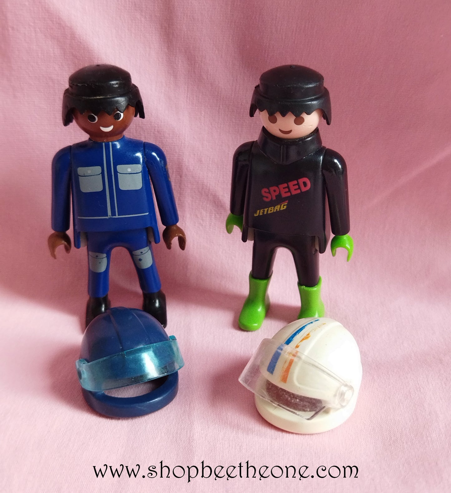 Lot de 2 Klicky pilotes avec casques - Playmobil 90s