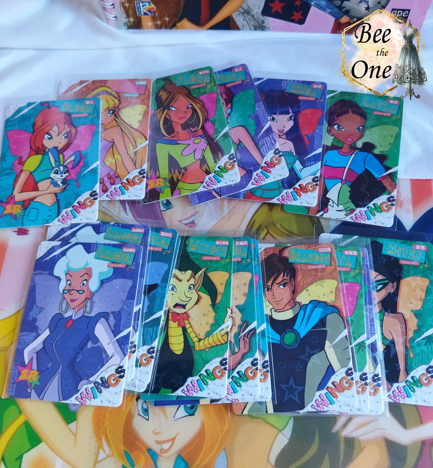 Lot de 5 Cartes SR Winx Club "Fairy Wonderland" série 2024 Cartes TCG - Thème au choix