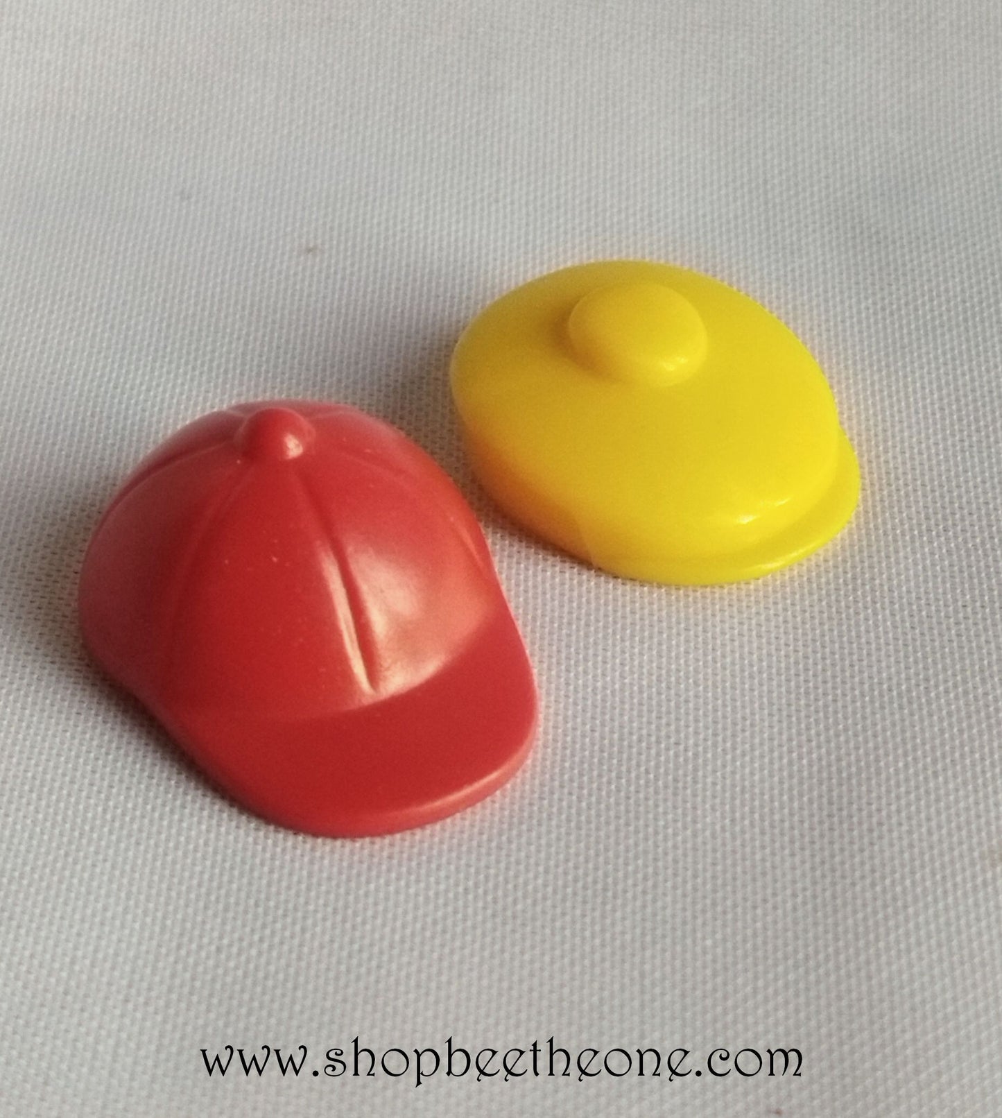 Lot de 2 casquettes pour adulte - Playmobil - Rouge et jaune