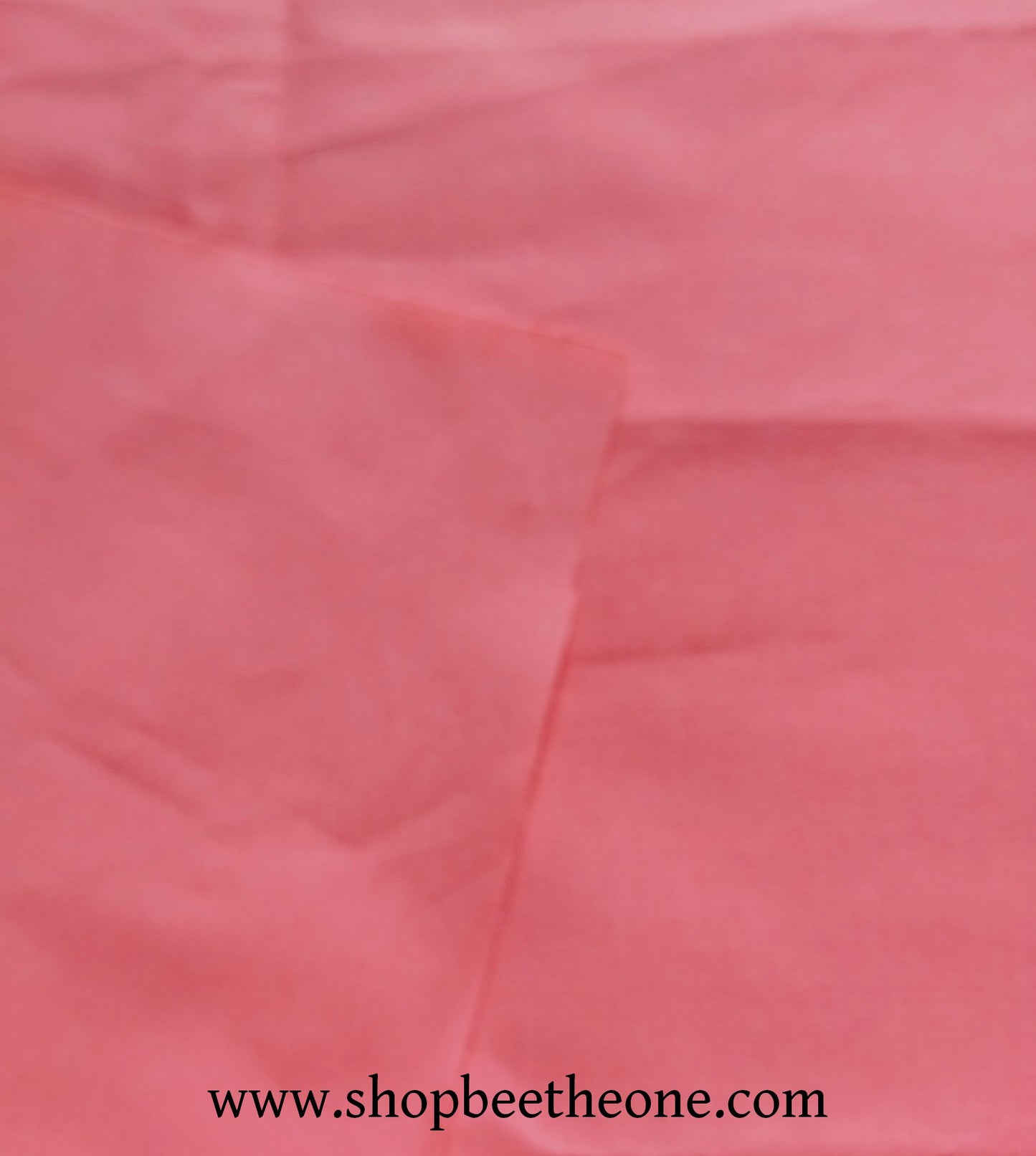 Coupon de popeline coton - 50 x 50 cm - rose pastèque