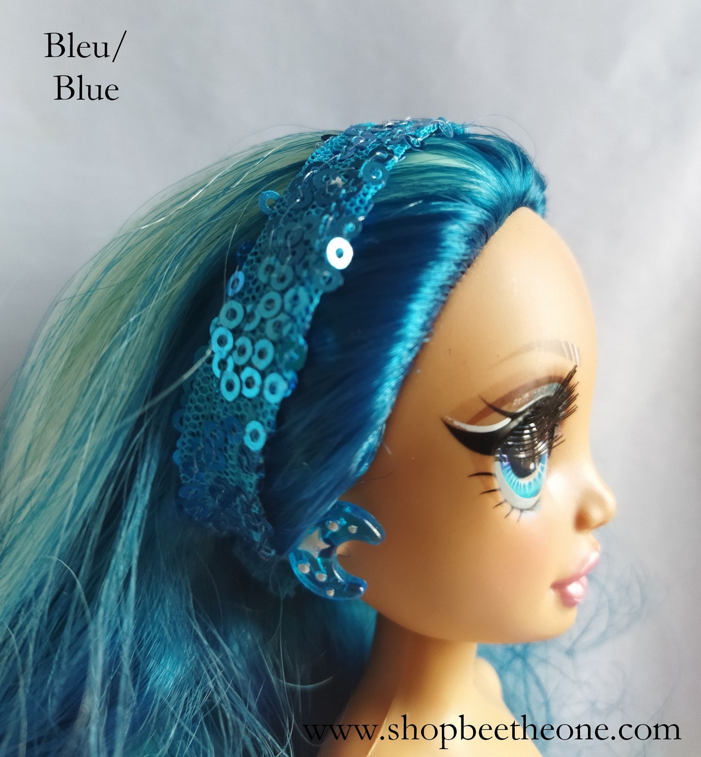 Fashion pack Robe à imprimé collier + Jupon amovible + Bandeau de cheveux pour poupées Rainbow High - 2 coloris - Collection Glitter Party - par Bee the one