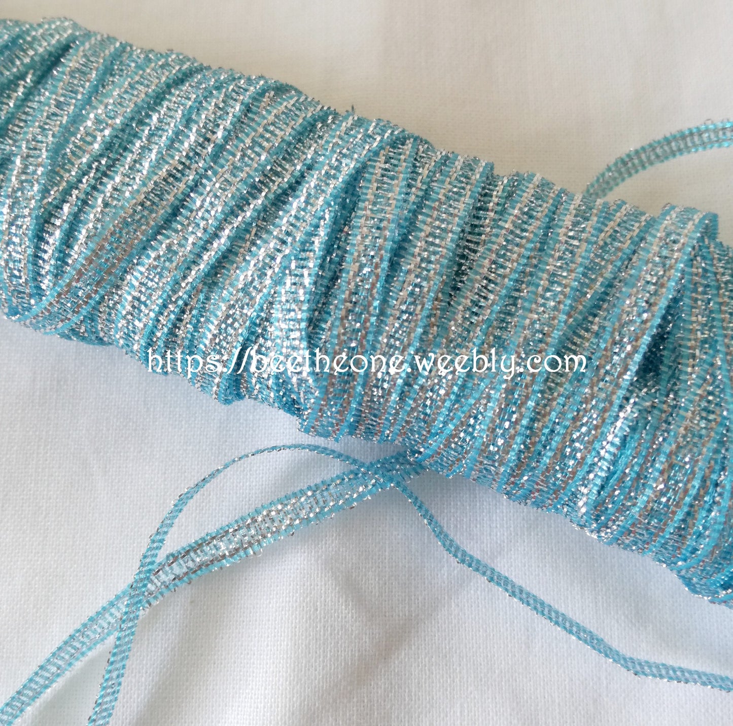 Ruban fantaisie organza bicolore brillant - 5 mm x 1 m - 3 coloris