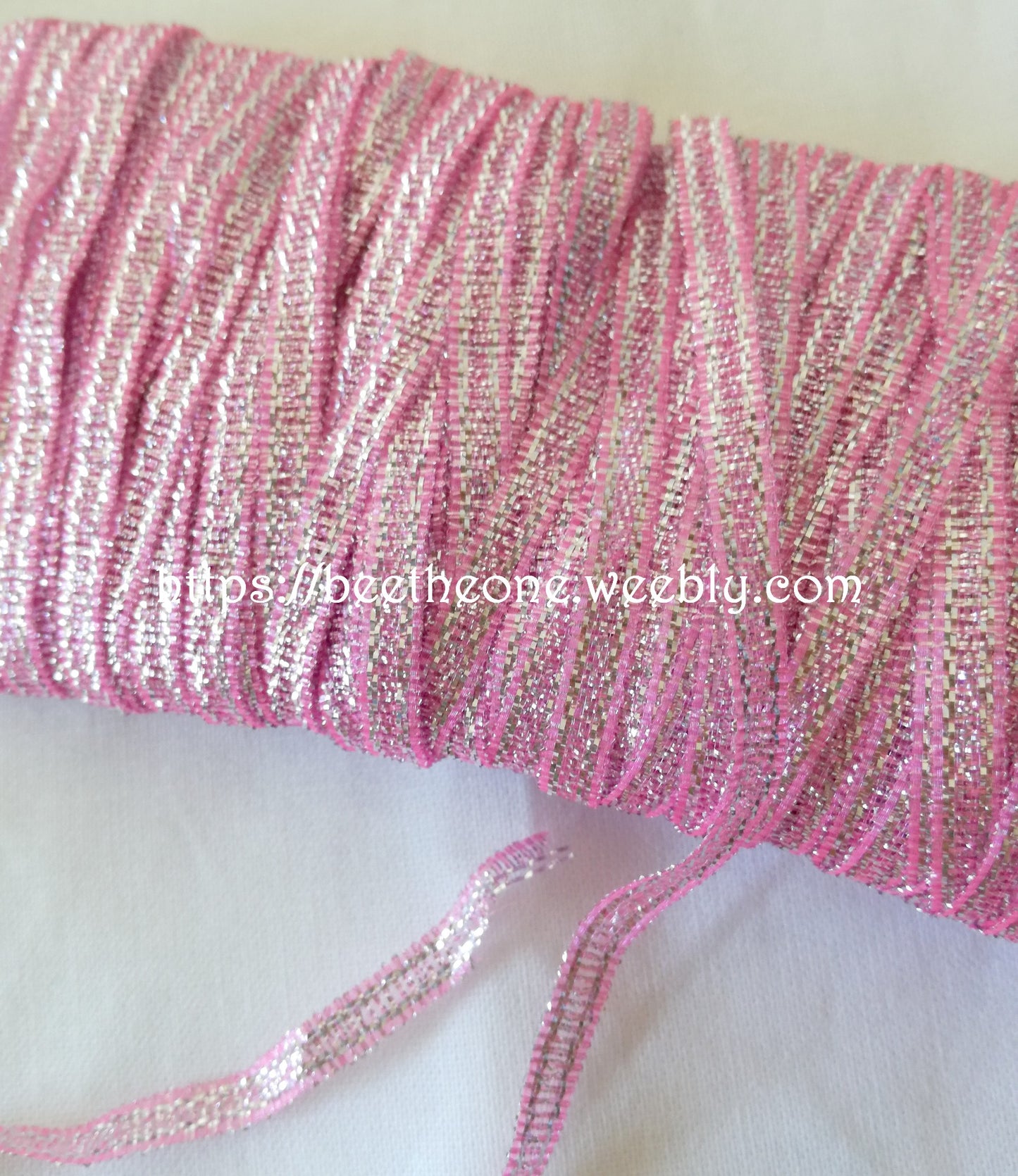 Ruban fantaisie organza bicolore brillant - 5 mm x 1 m - 3 coloris