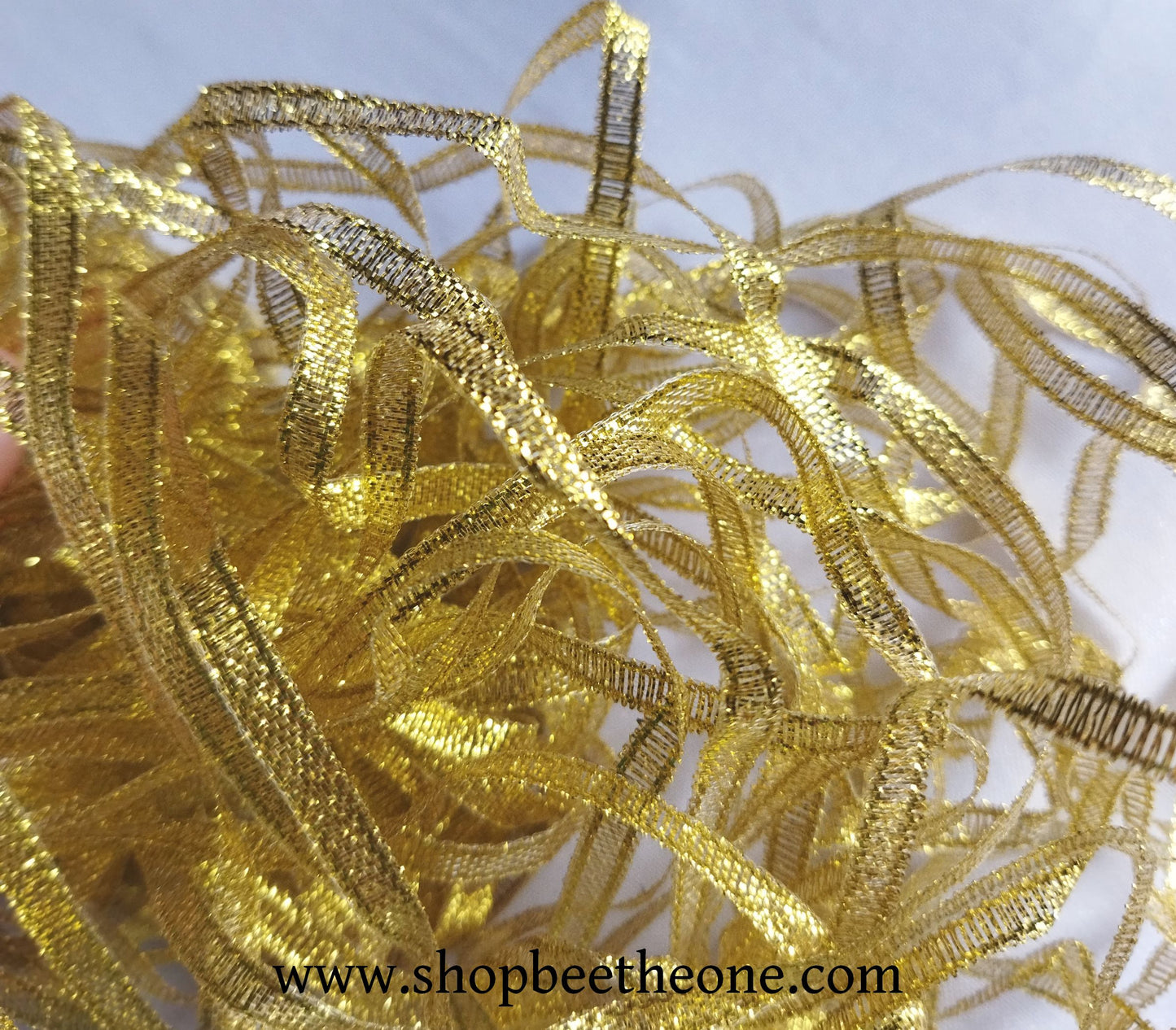 Ruban fantaisie organza bicolore brillant - 5 mm x 1 m - 3 coloris