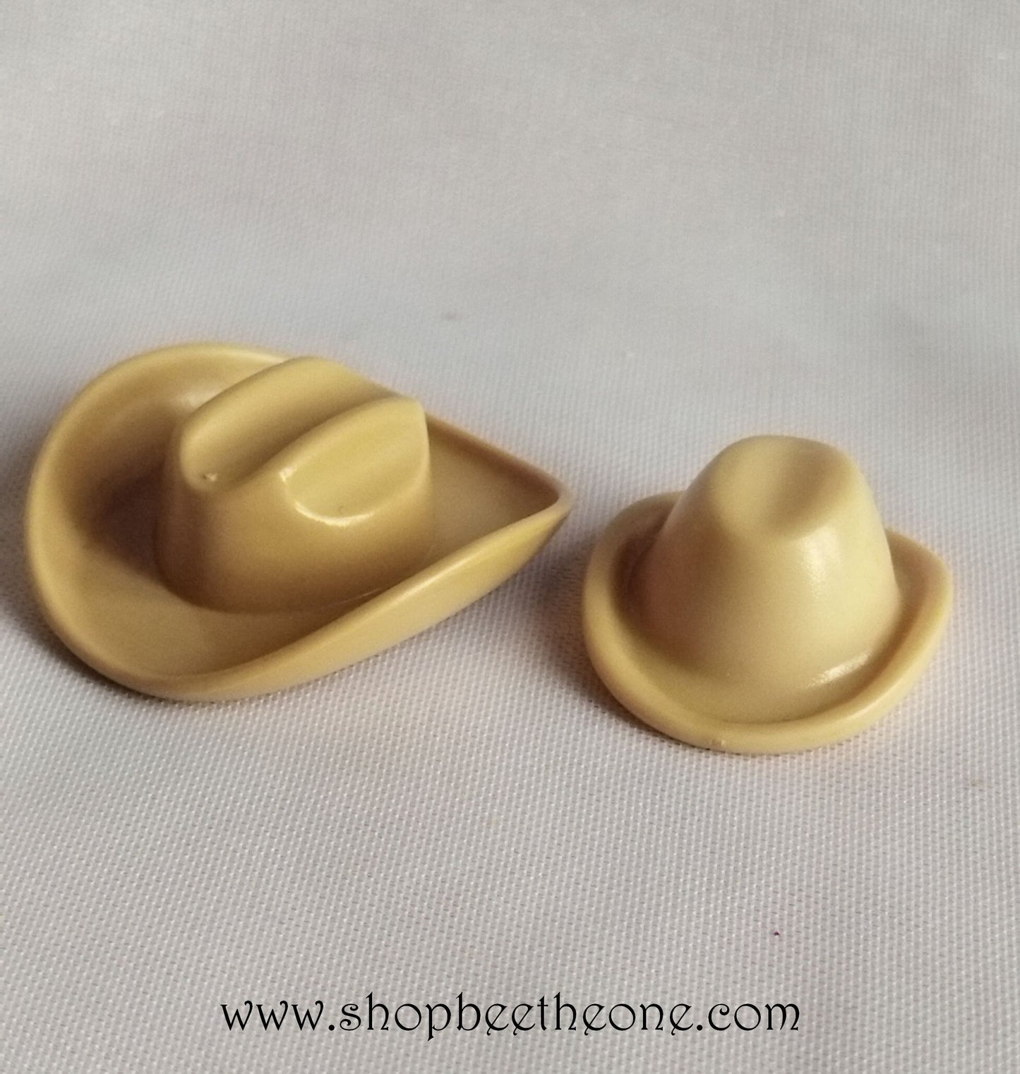 Lot de 2 Chapeaux de cowboy adulte et enfant - Playmobil - Marron clair