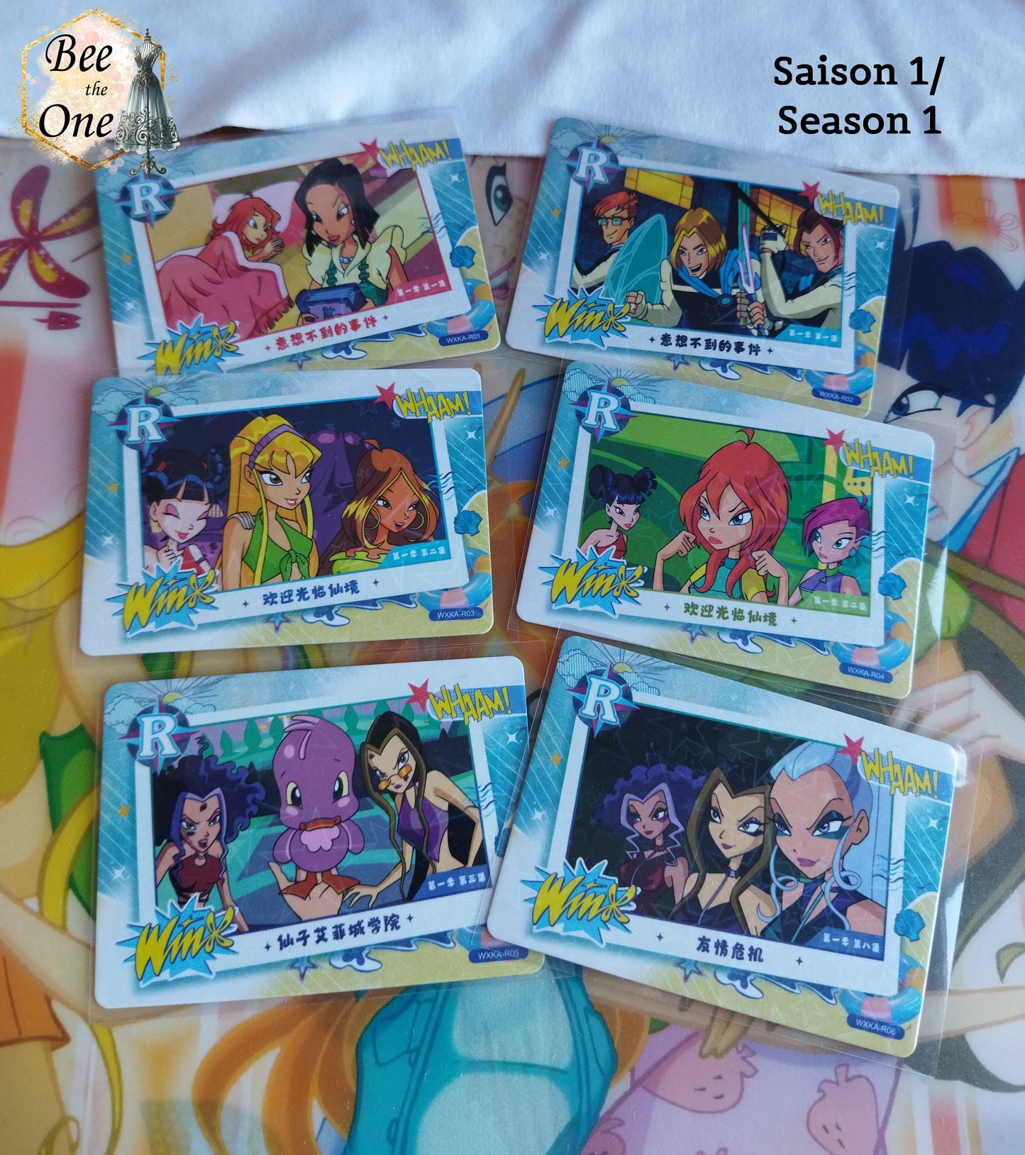 Lot de 5 ou 6 Cartes R Winx Club "Fairy Wonderland" série 2024 Cartes TCG - Saison 1 à 6