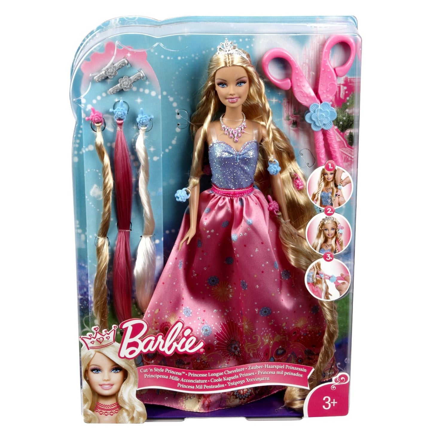 Barbie Princesse Longue Chevelure (Cut 'n Style Princess) - Mattel 2010 - Poupée - Vêtement