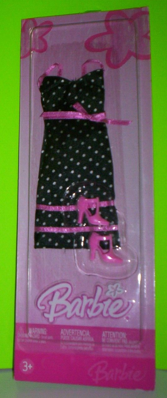 Barbie Fashion "Robe noire à pois" / Vie de rêve "Barbie en montgolfière" - Mattel 2005/2006 - Vêtement