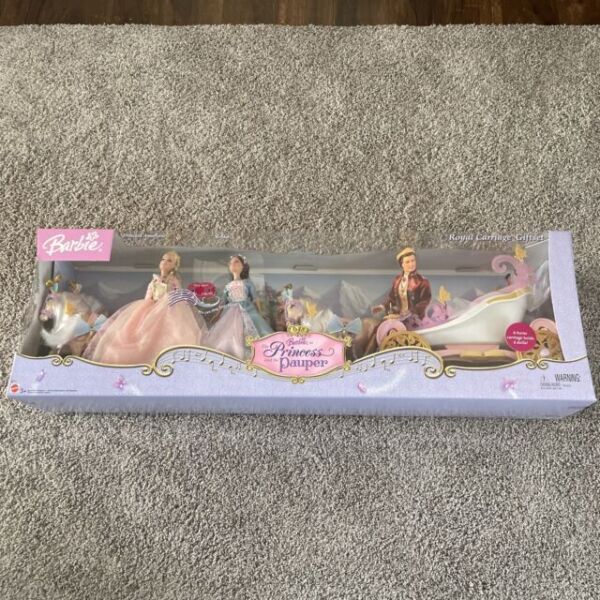 Barbie Coeur de Princesse (The Princess and the Pauper) Royal Carriage Giftset - Mattel 2004 - Accessoires