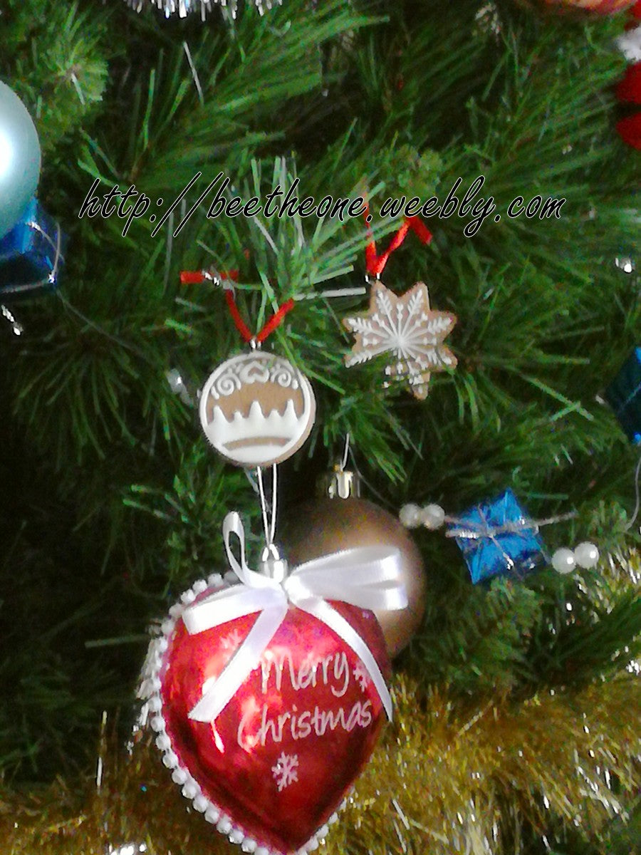 Décoration Ornement pour Sapin de Noël "Pain d'épice" - 11 modèles différents