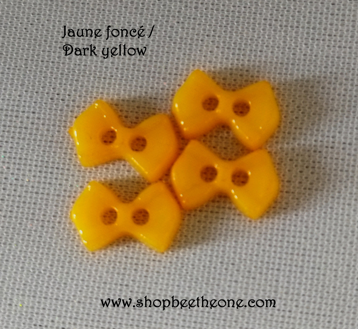 Mini Bouton Noeud en plastique - 9 mm - 12 coloris disponibles