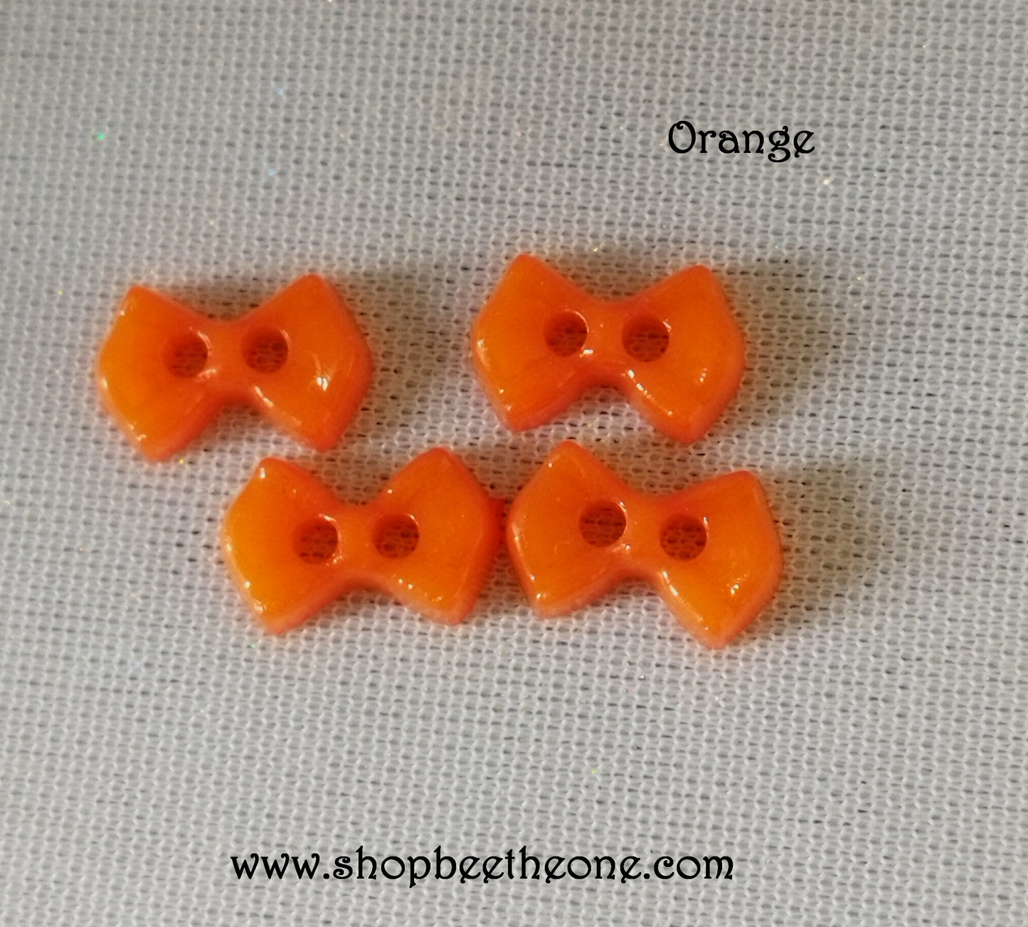 Mini Bouton Noeud en plastique - 9 mm - 12 coloris disponibles