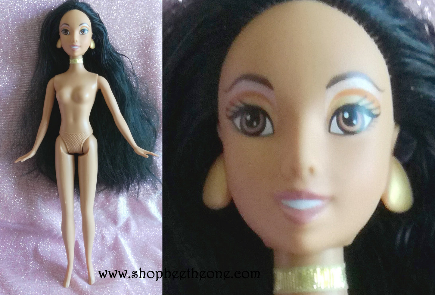 Jasmine Disney Princess Ultimate Collection 7-pack - Mattel 2010 - Exclusivité USA/Australia - Poupée nue + collier