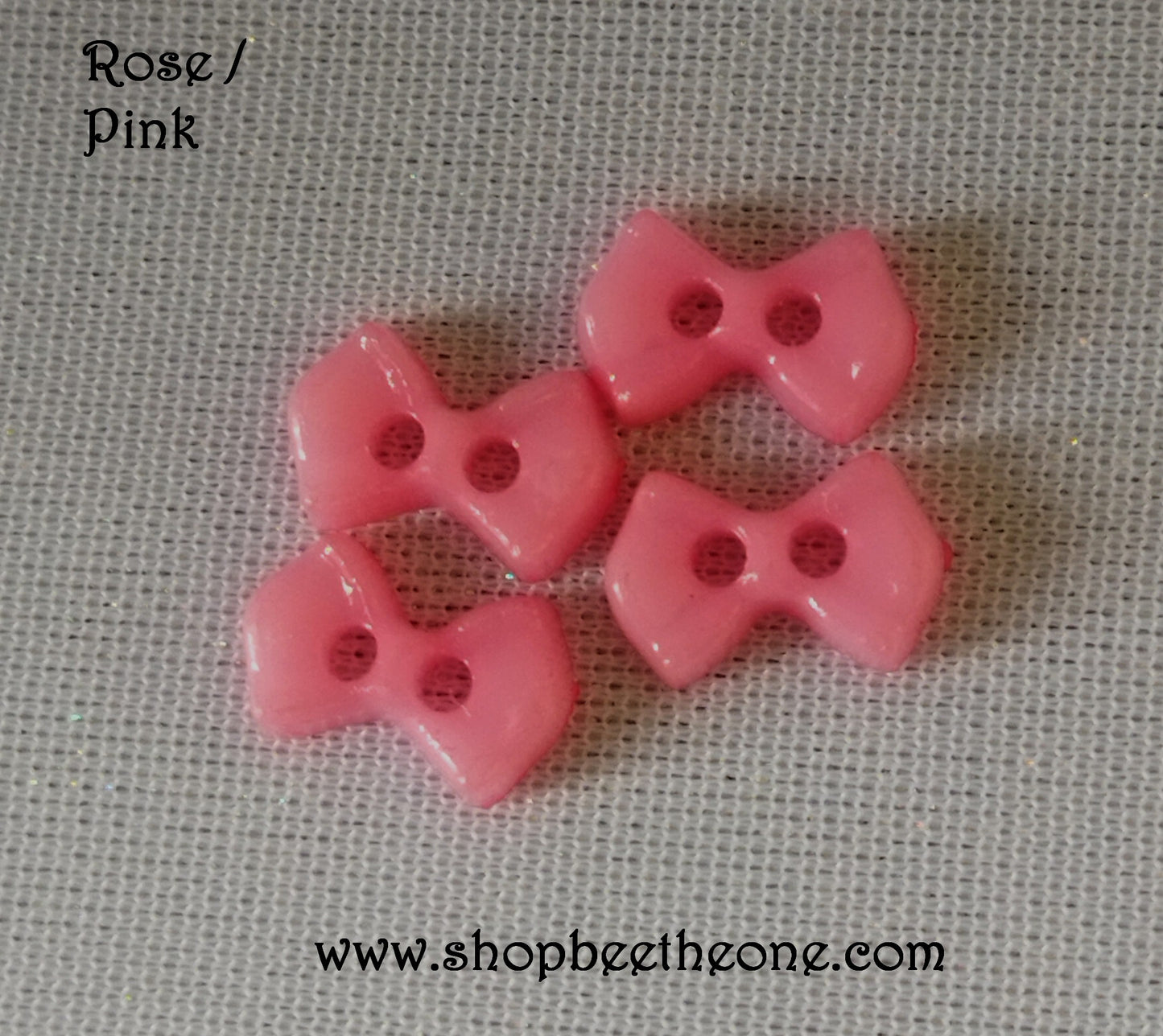 Mini Bouton Noeud en plastique - 9 mm - 12 coloris disponibles