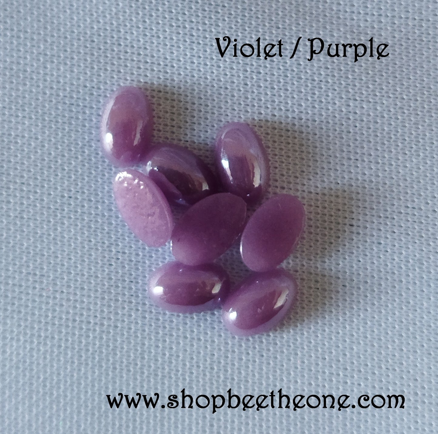 Cabochon strass demi-perle ovale à coller - 6 x 4 mm - 11 coloris