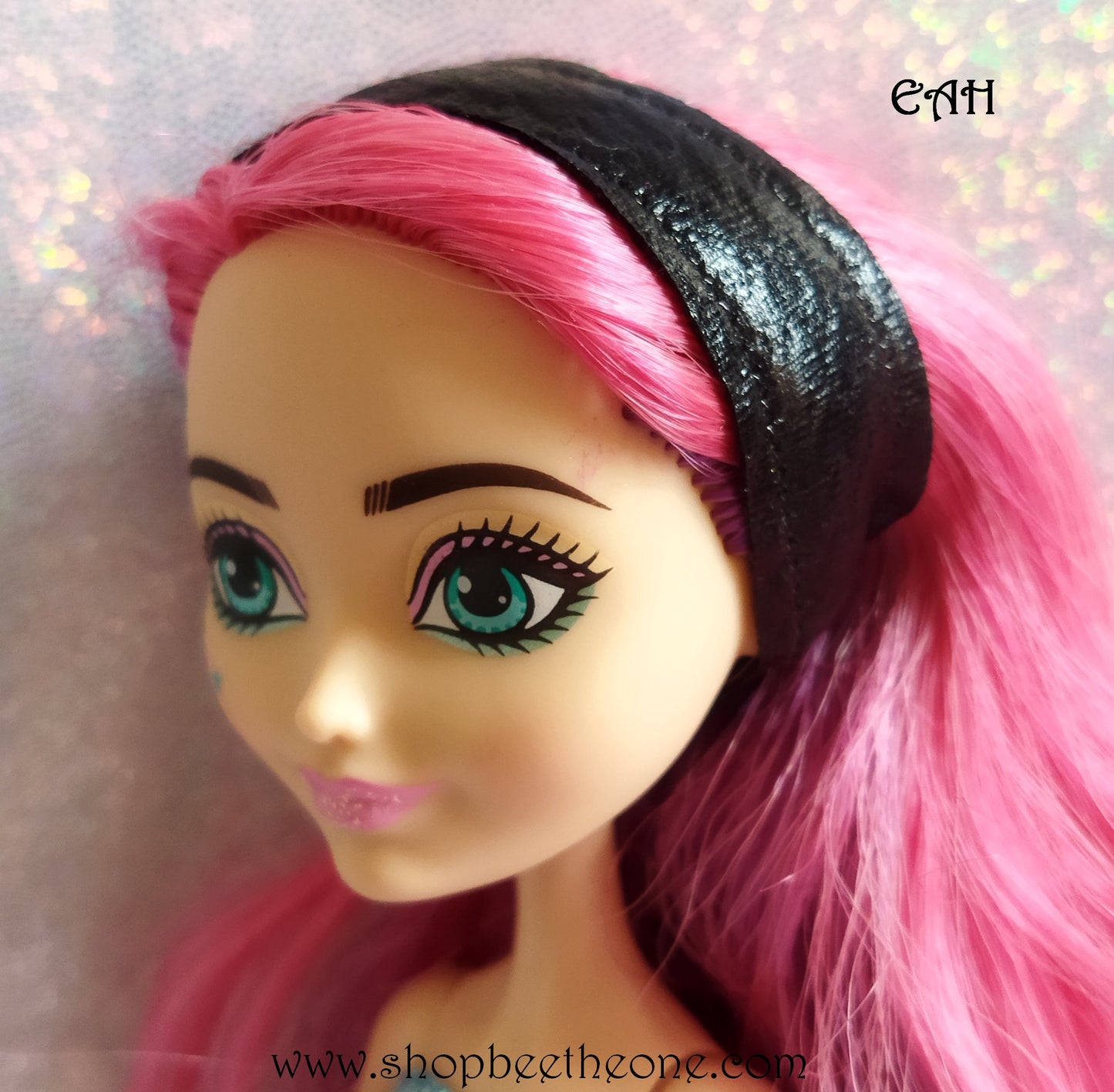 Bandeau de tête brillant pour poupées Monster High/Ever After High/Hairmazing - 3 coloris - Collection Glitter Party - par Bee the One