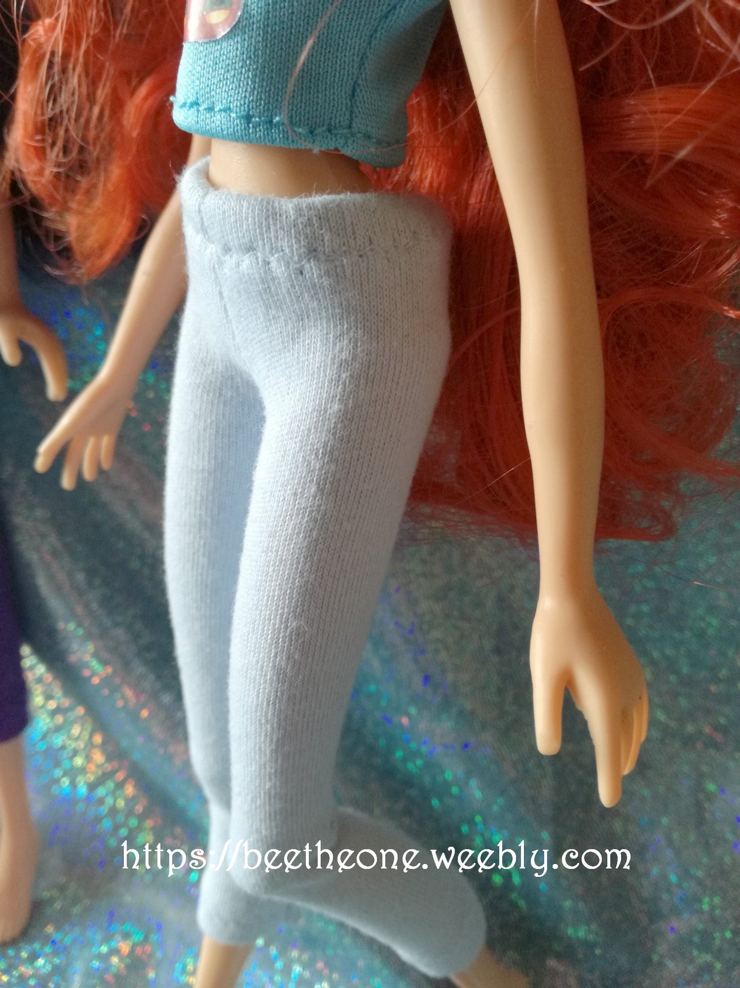 Pantalon collant leggings pantacourt pour poupées Winx Club (Smoby/Simba, Giochi Preziosi et Jakks Pacific) - 8 coloris - Collection Basics - Marque Zambara