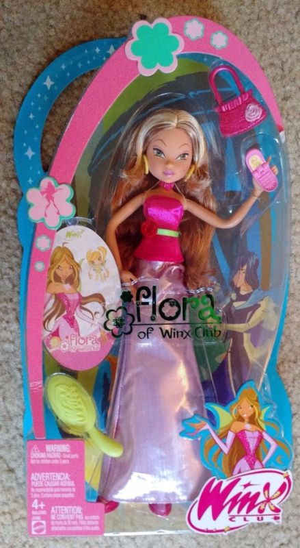 Flora Dance Night - Mattel 2005 - Poupée - Vêtement - Chaussures - Bijoux