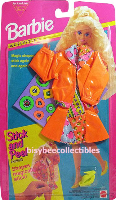 Barbie Habillage Activities Stick and Peel #11936 - Mattel 1994 - Vêtements - Exclusivité USA