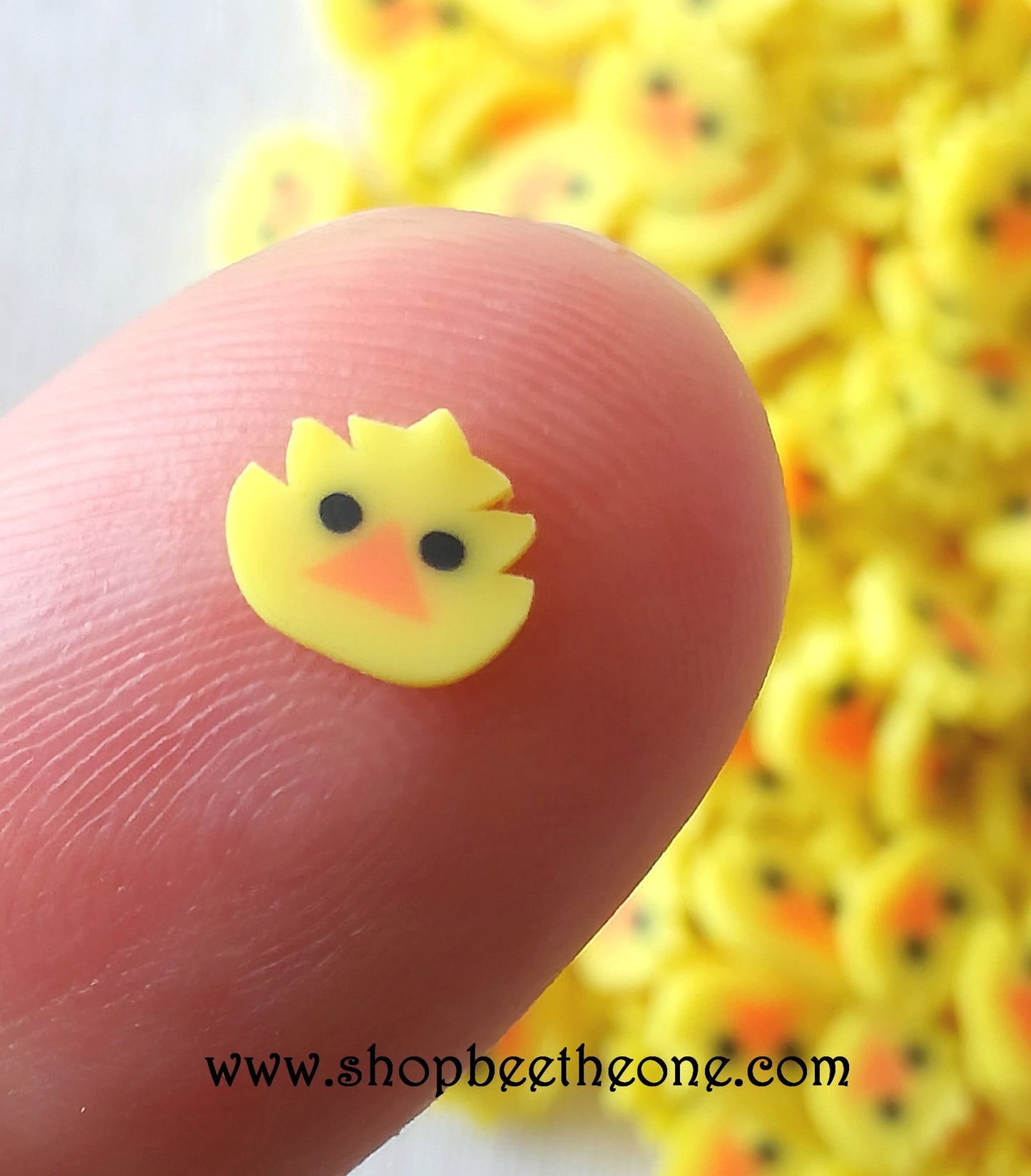 1 g (+/- 55 pièces) de Tranches de Fimo Pâte Polymère - Poussin ou canard