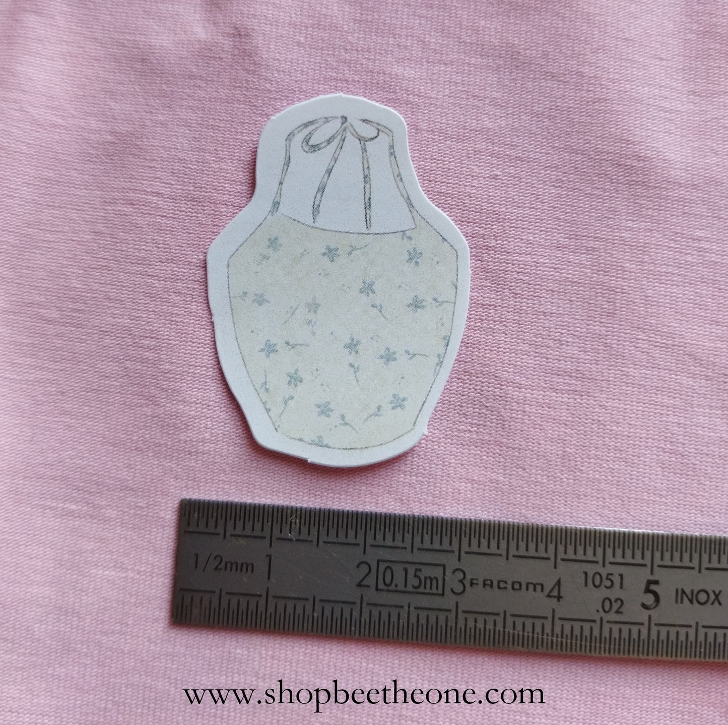 Sticker autocollant "Vêtements d'été" sur papier glacé - 12 modèles
