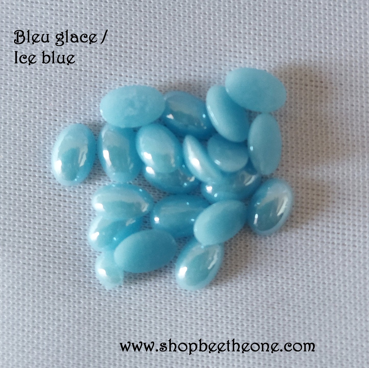 Cabochon strass demi-perle ovale à coller - 6 x 4 mm - 11 coloris