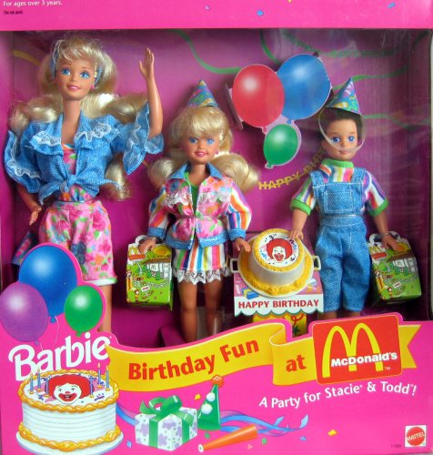Barbie Giftset Birthday Fun at McDonald's - Mattel 1993 - Poupée - Vêtements - Exclusivité USA